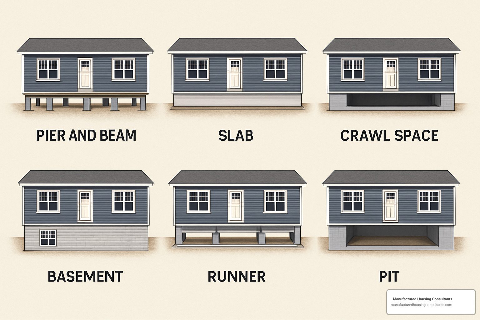 manufactured home foundation types
