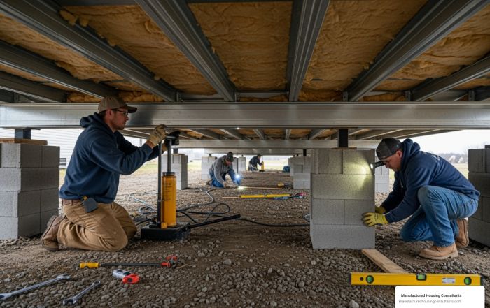 mobile home leveling cost image 700x441